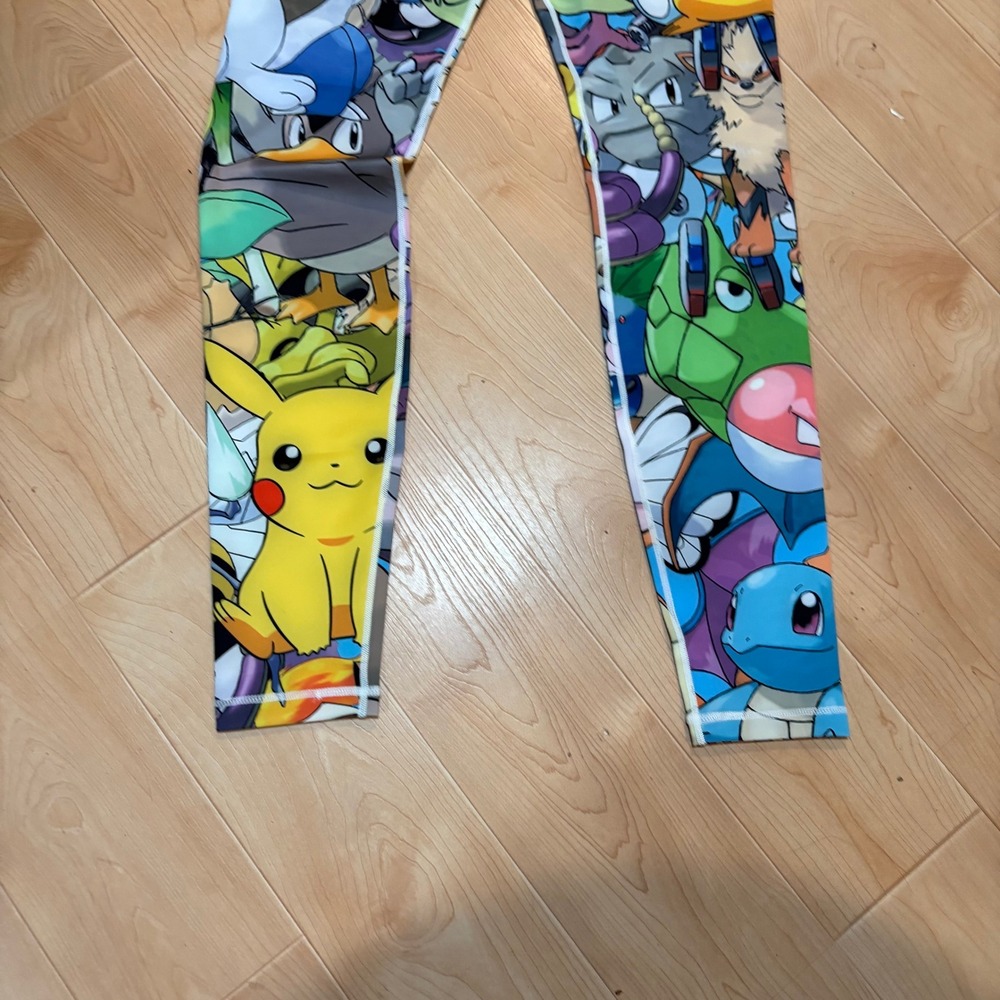 XMartial Pokemon Evo Spats Compression Leggings Mens L-XL Multicolor BJJ MMA - Picture 2 of 8